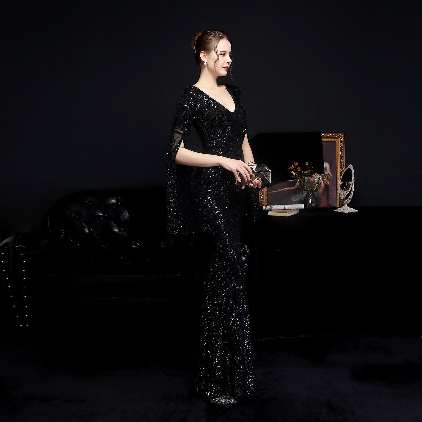 Sequin Long Formal Gown