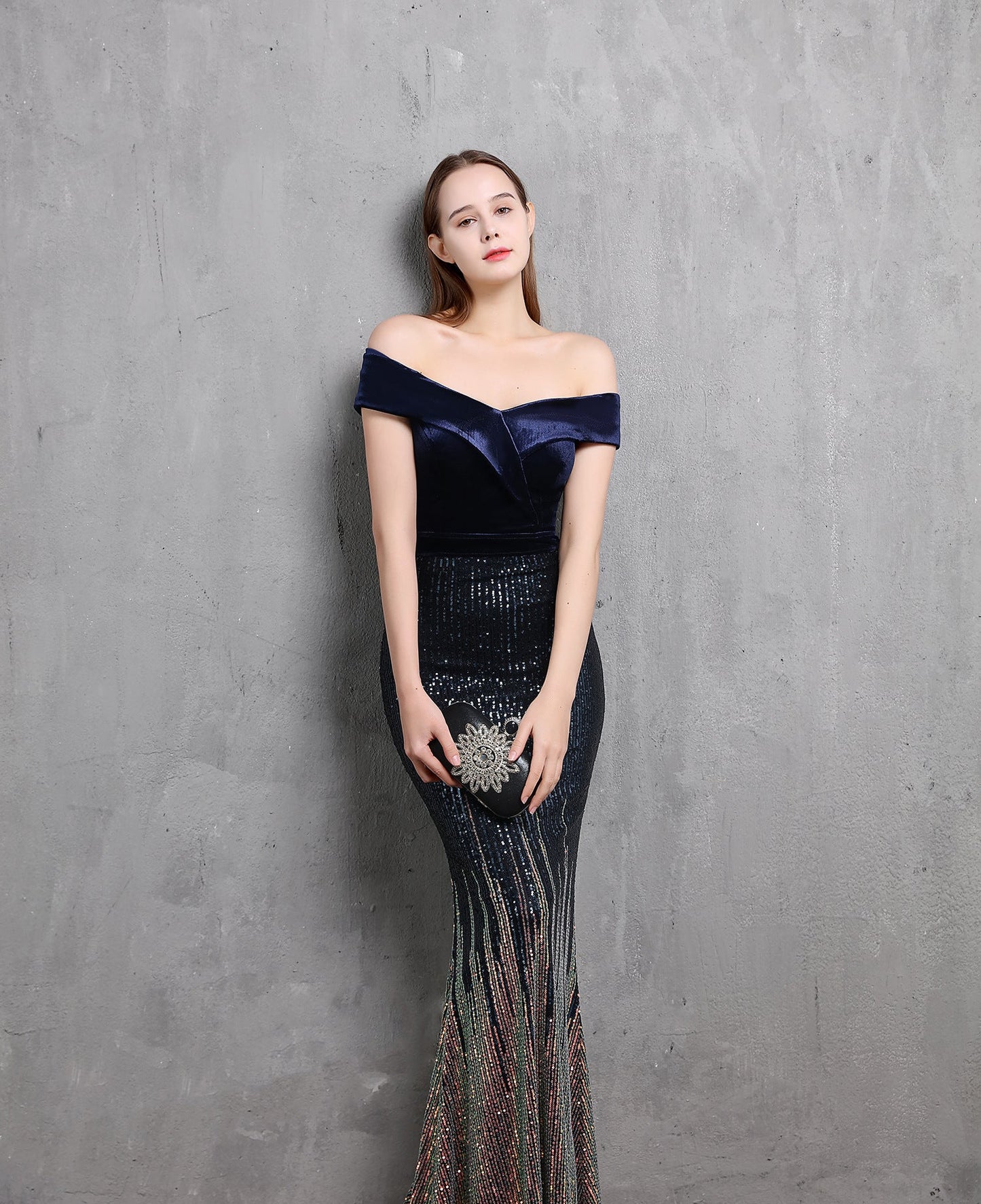One Shoulder Fishtail Formal Dress