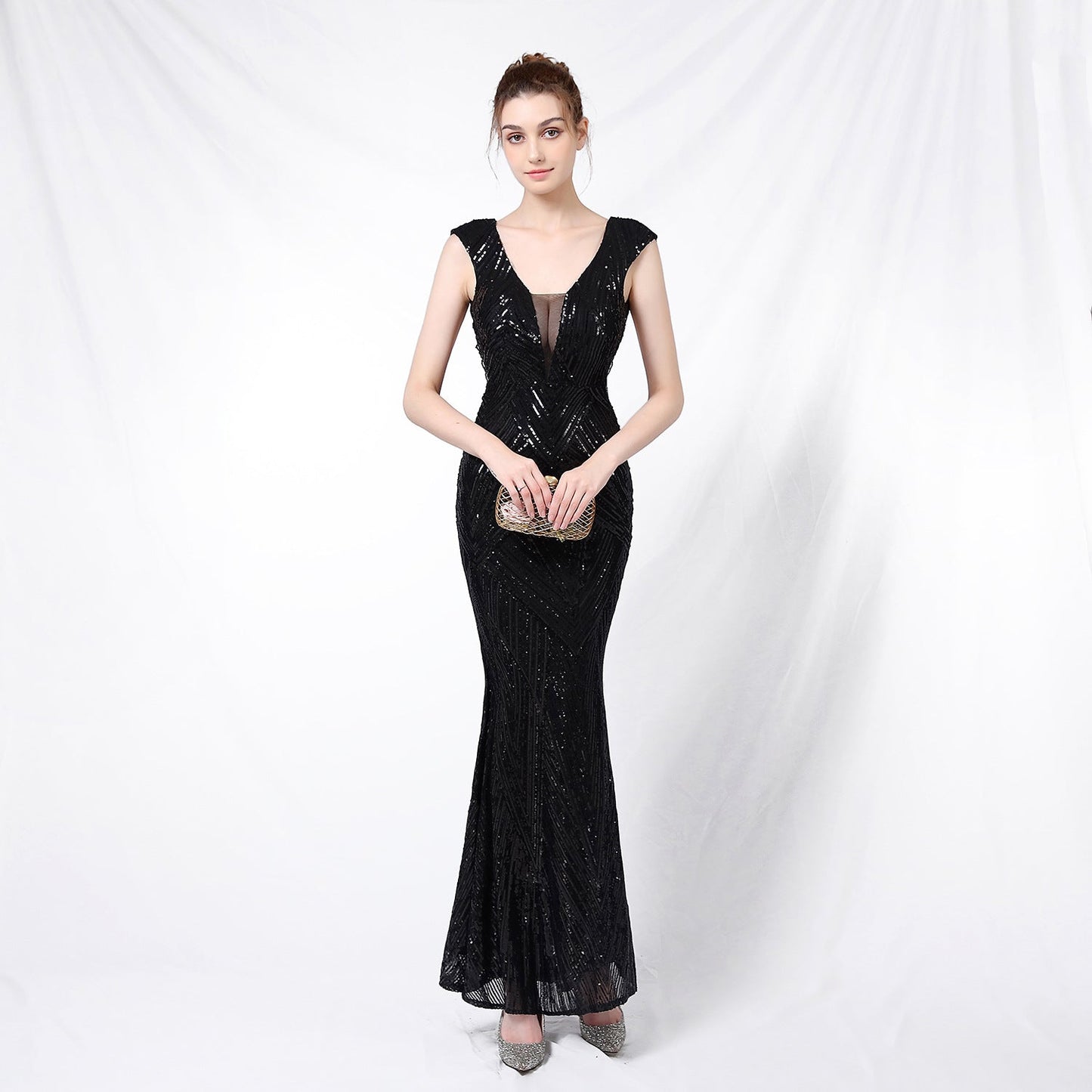 Sequin Fishtail Formal Dress