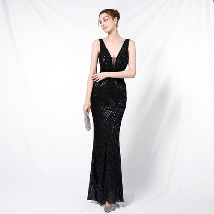 Sequin Fishtail Formal Dress