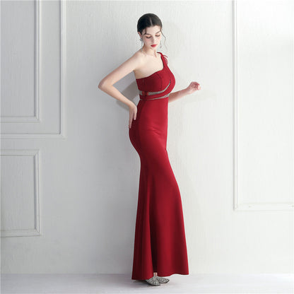 One Shoulder Long Formal Dress
