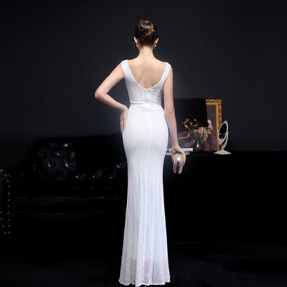 Sleeveless Sequin Formal Dress