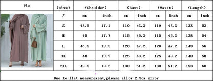 3pcs Set Cardigan+without Sleeves Inner Dress+Hijab