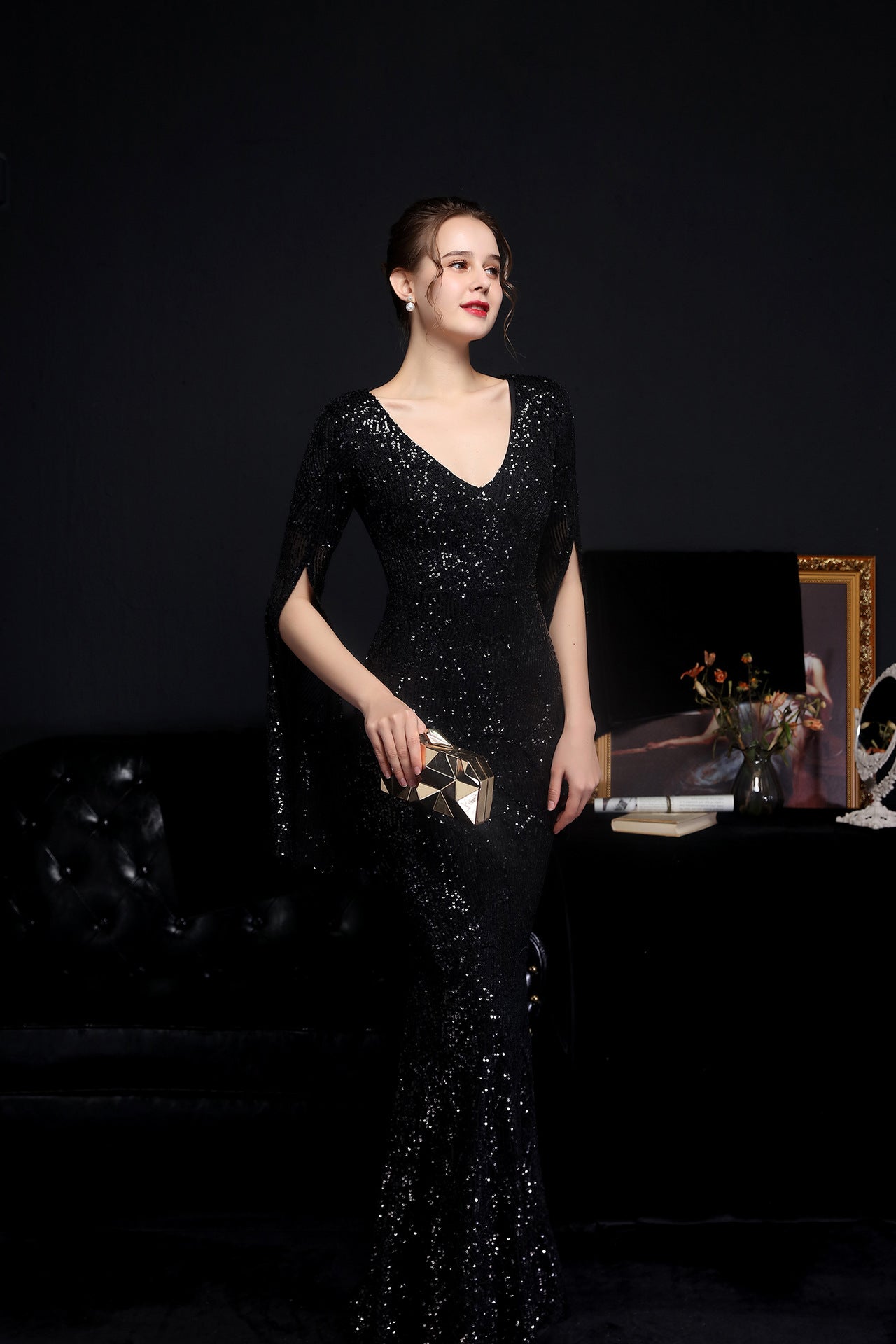 Sequin Long Formal Gown
