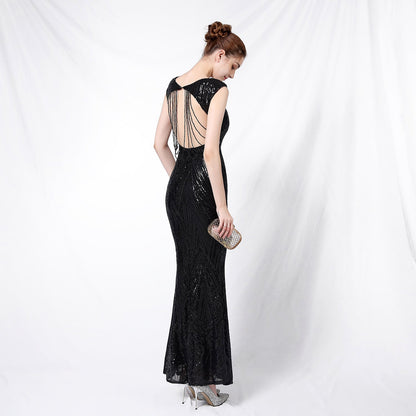 Sequin Fishtail Formal Dress