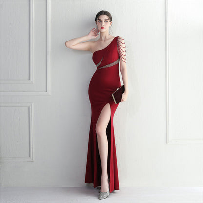 One Shoulder Long Formal Dress