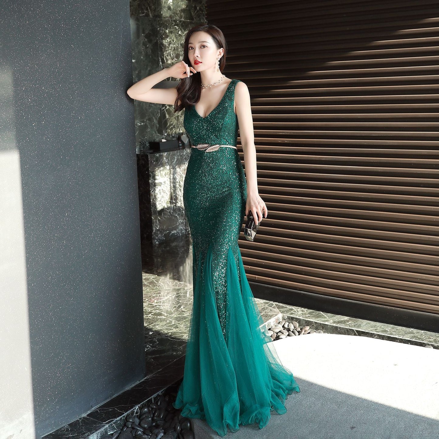 Long Sequin Formal Dress