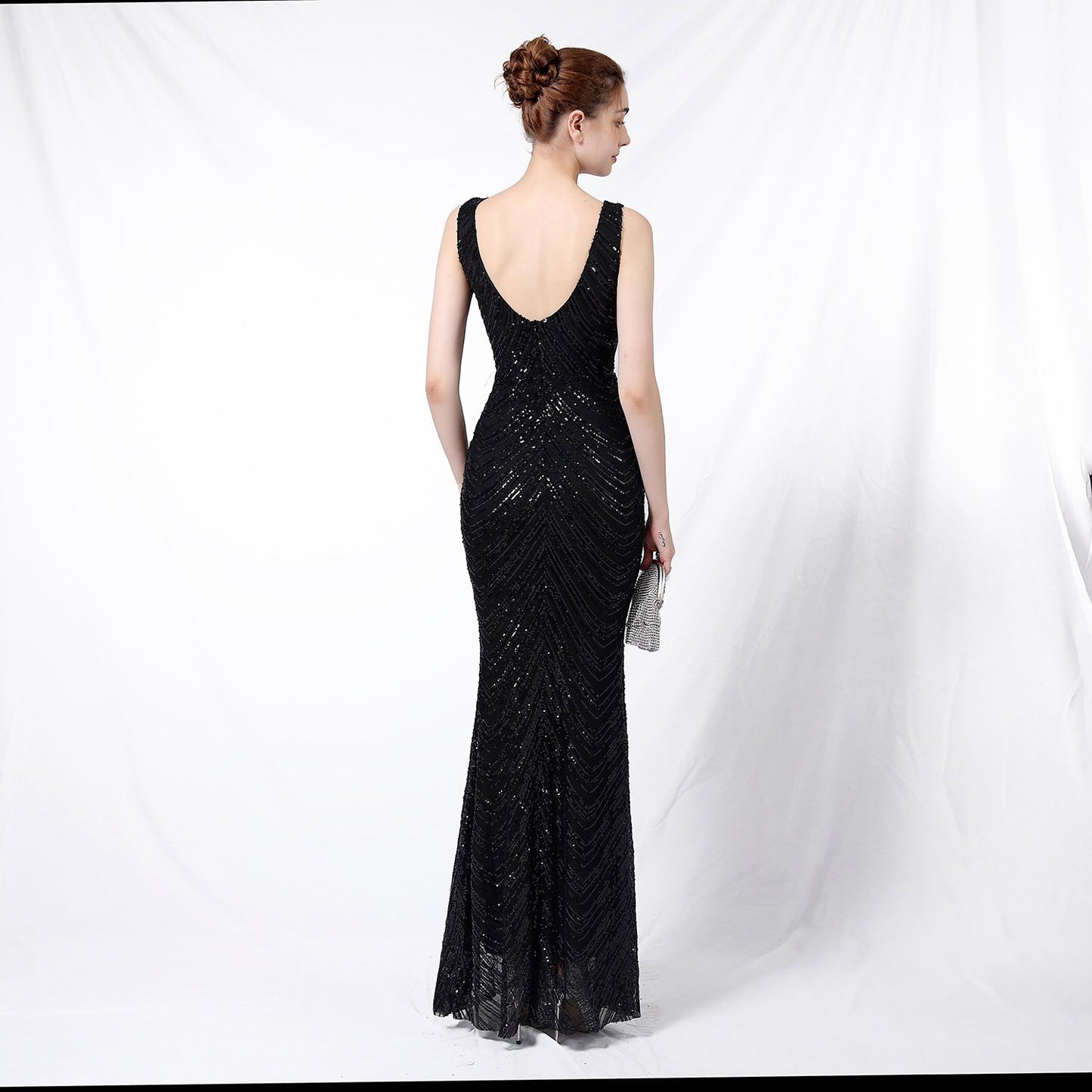 Sequin Fishtail Formal Dress