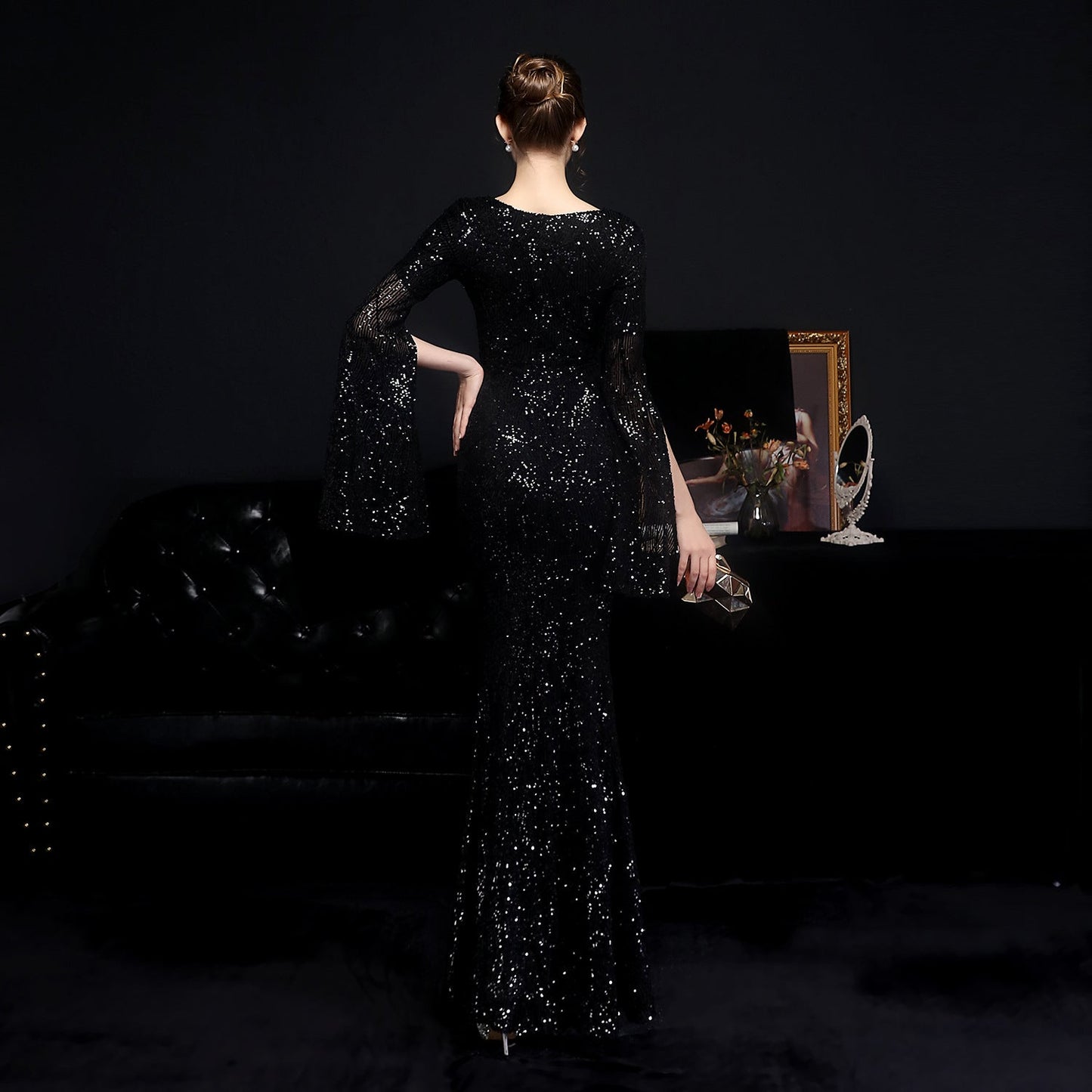 Sequin Long Formal Gown