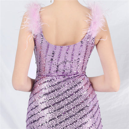 Side split formal dress