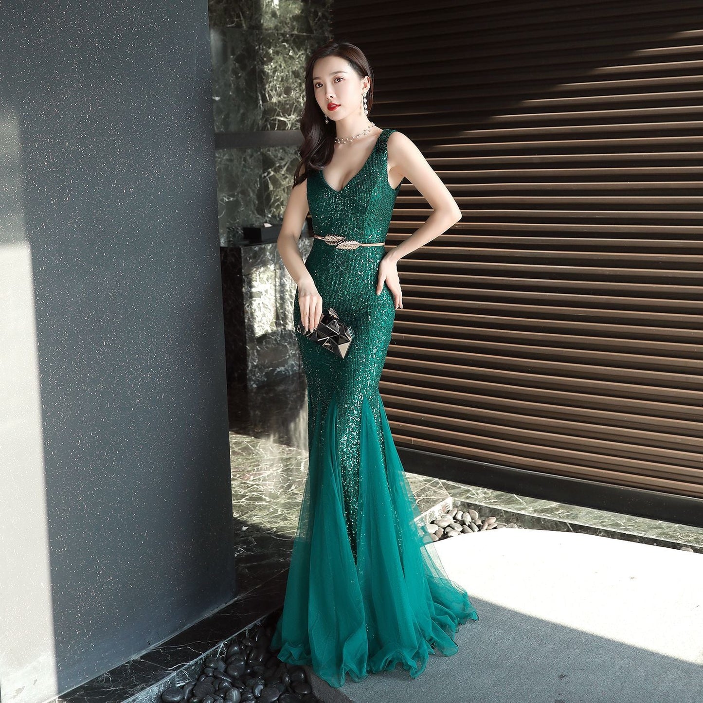 Long Sequin Formal Dress