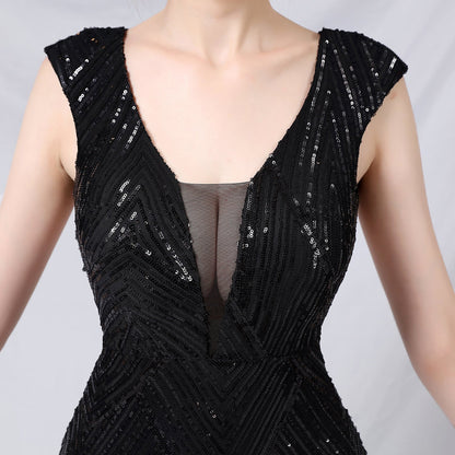 Sequin Fishtail Formal Dress