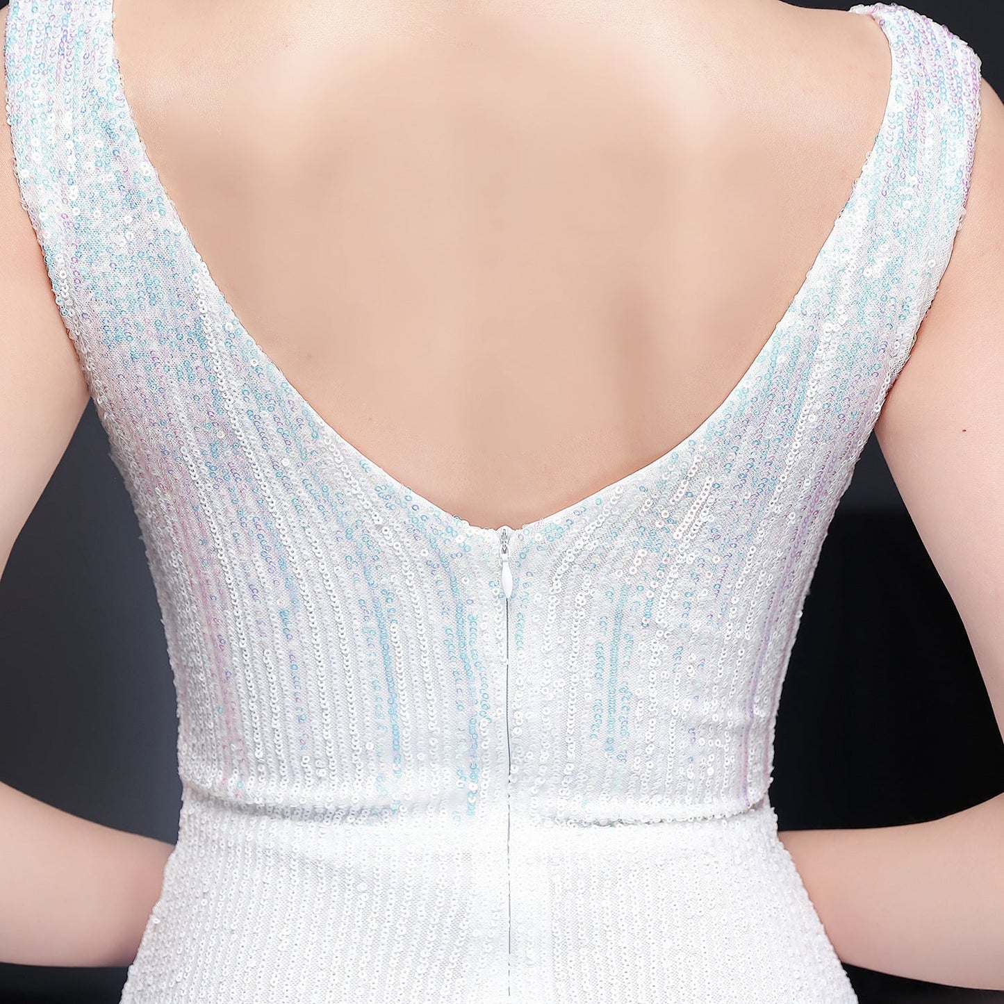 Sleeveless Sequin Formal Dress