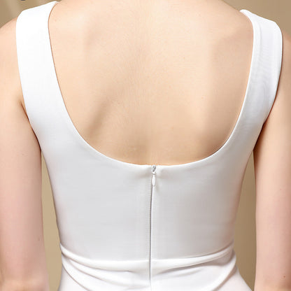 Long Fishtail Neck Formal Dresses