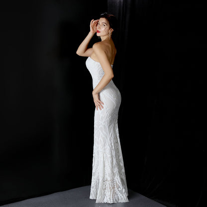 Sequined Formal Dresses with Short Front and Long Back