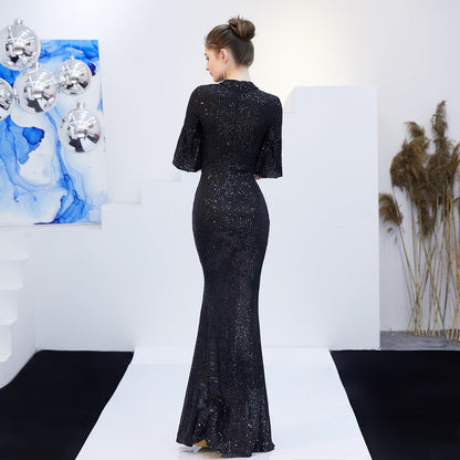 One Shoulder Fishtail Formal Dress