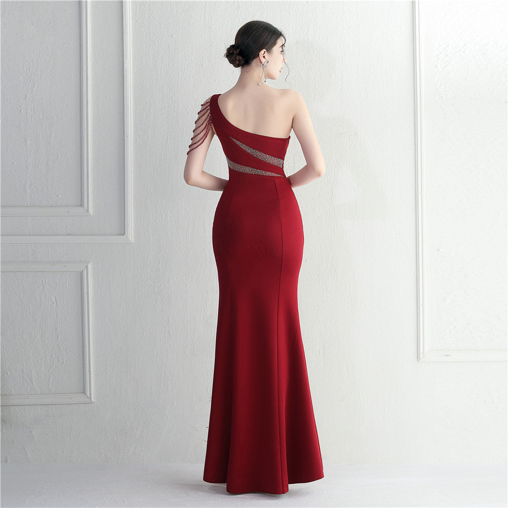 One Shoulder Long Formal Dress