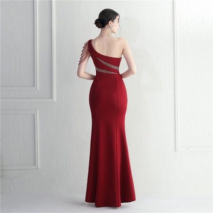 One Shoulder Long Formal Dress