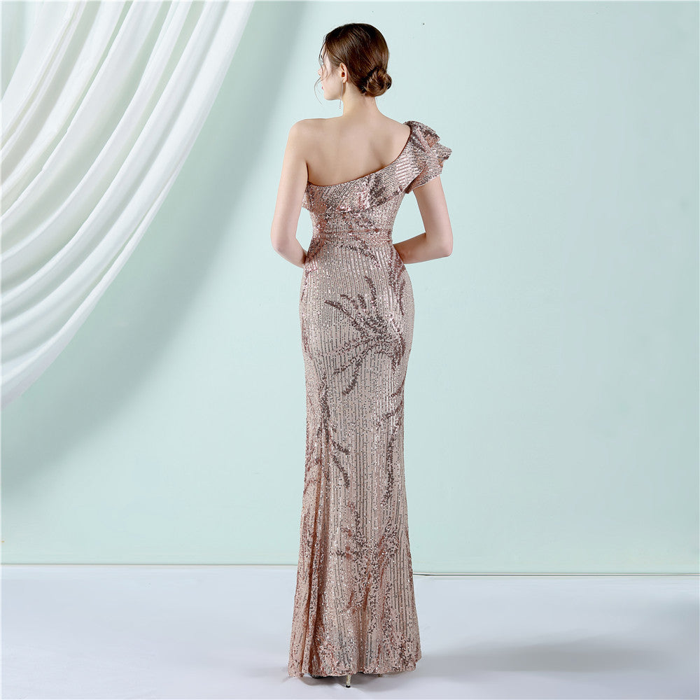 One Shoulder Formal Dress