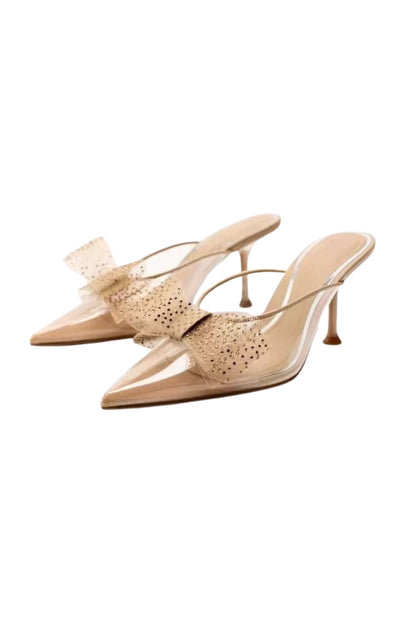 Apricot High Heel with bow