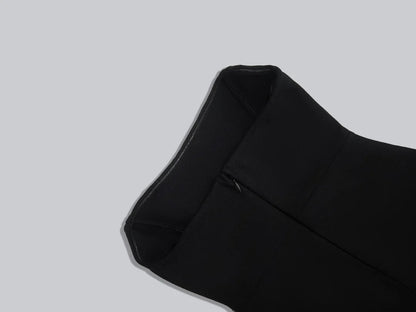 heloise black Strapless bandage mini dress with diamond embellishments