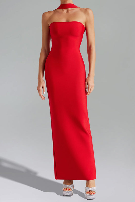 Rosee Sleeveless Bandage Maxi Dress