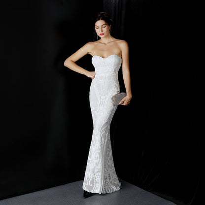 Sequined Formal Dresses with Short Front and Long Back