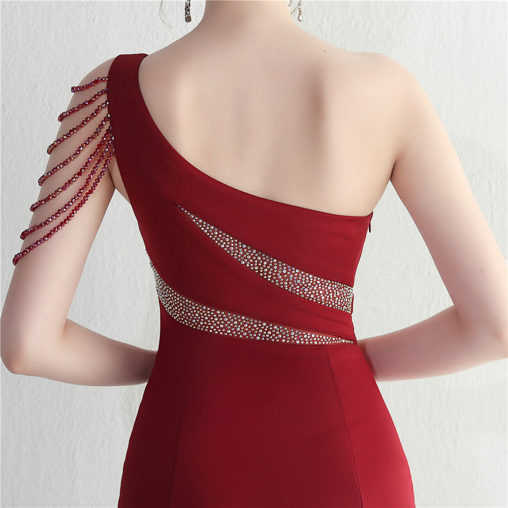 One Shoulder Long Formal Dress