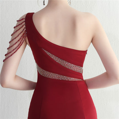 One Shoulder Long Formal Dress