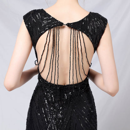 Sequin Fishtail Formal Dress