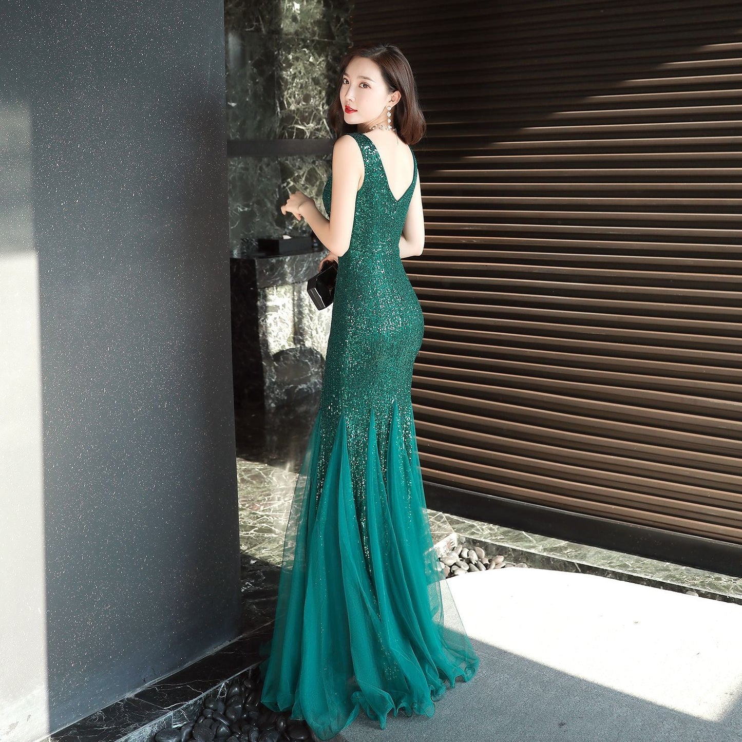 Long Sequin Formal Dress