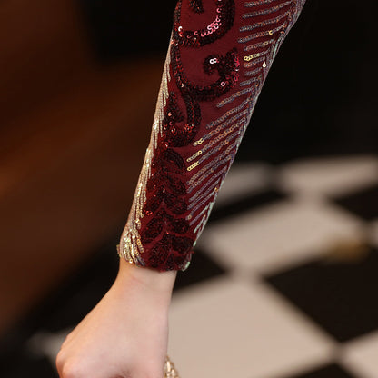 Long Sequin Formal Dress