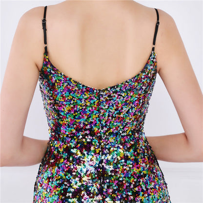 Beaded Position Flower Formal Dress