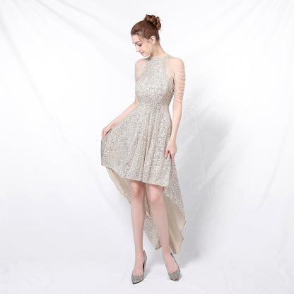 Beaded Hip Wrap Formal Dresses