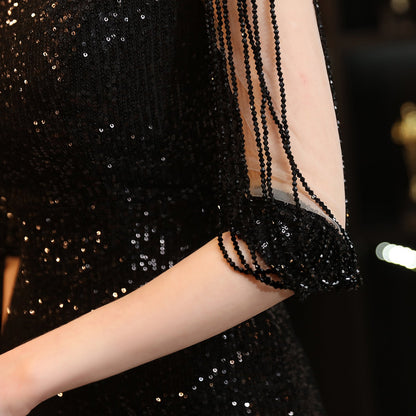 Sleeveless Sequin Formal Dress