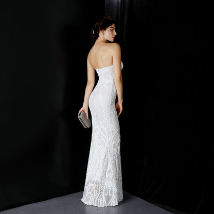 Sequined Formal Dresses with Short Front and Long Back