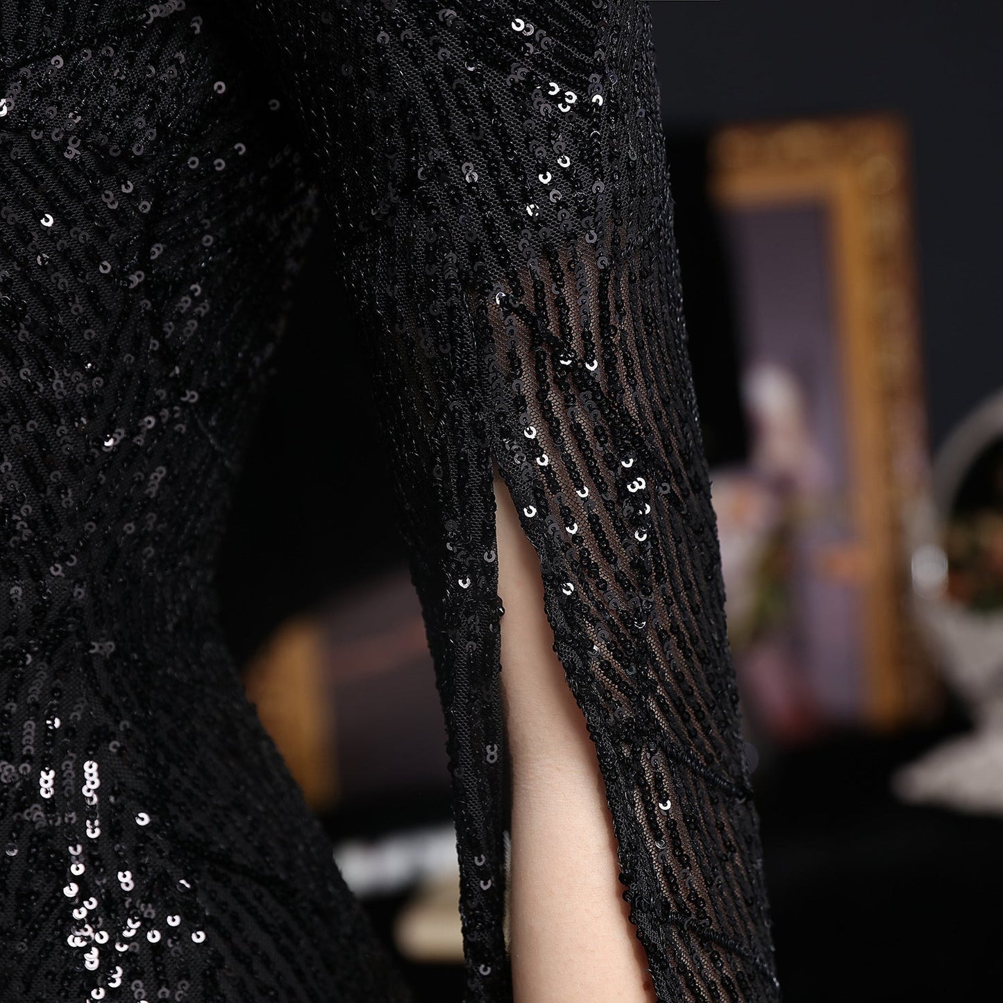 Sequin Long Formal Gown