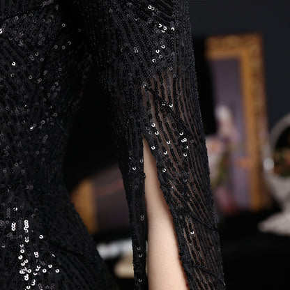 Sequin Long Formal Gown