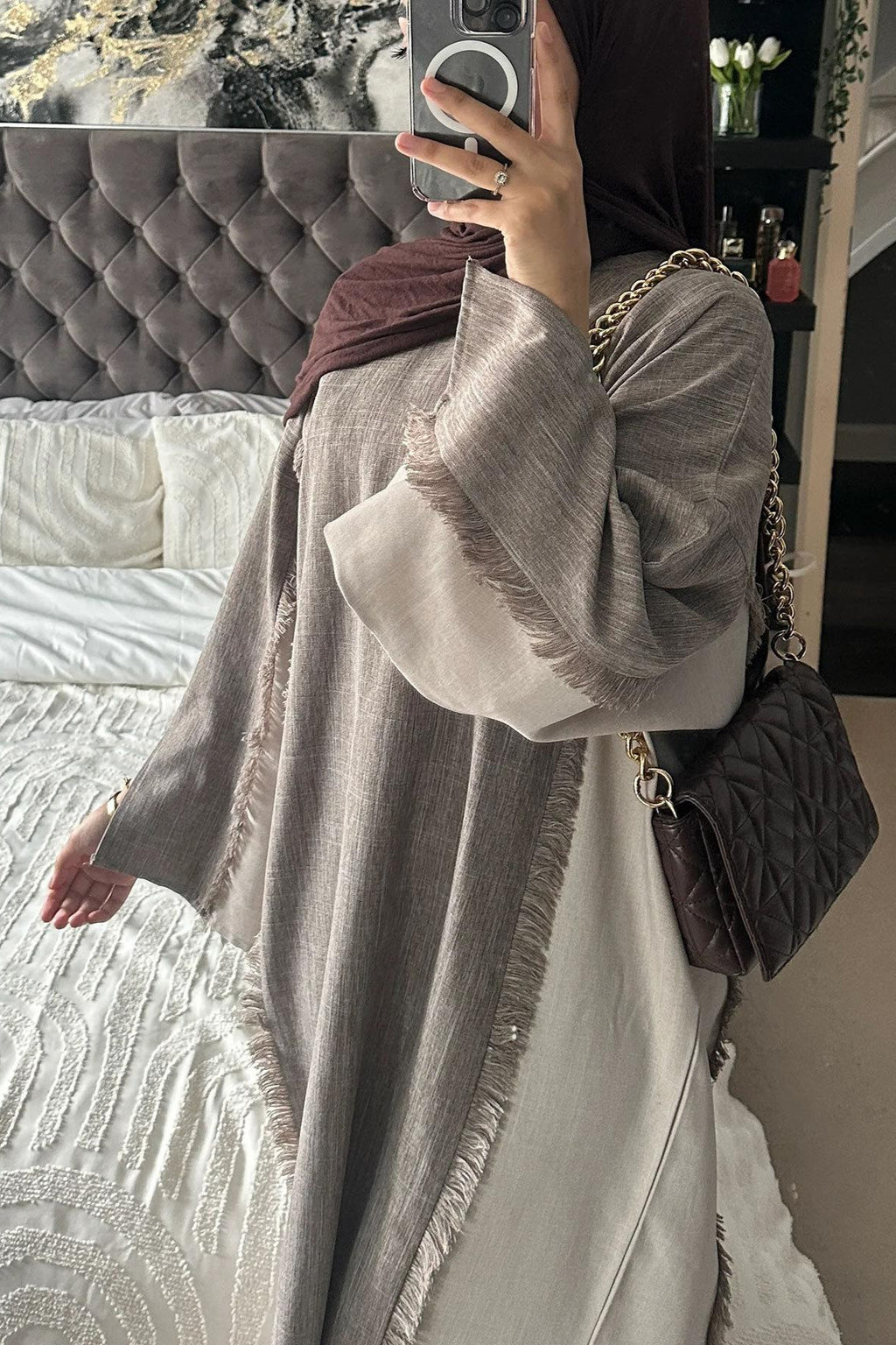 Stylish Patchwork Robe - Cardigan and Dress Style