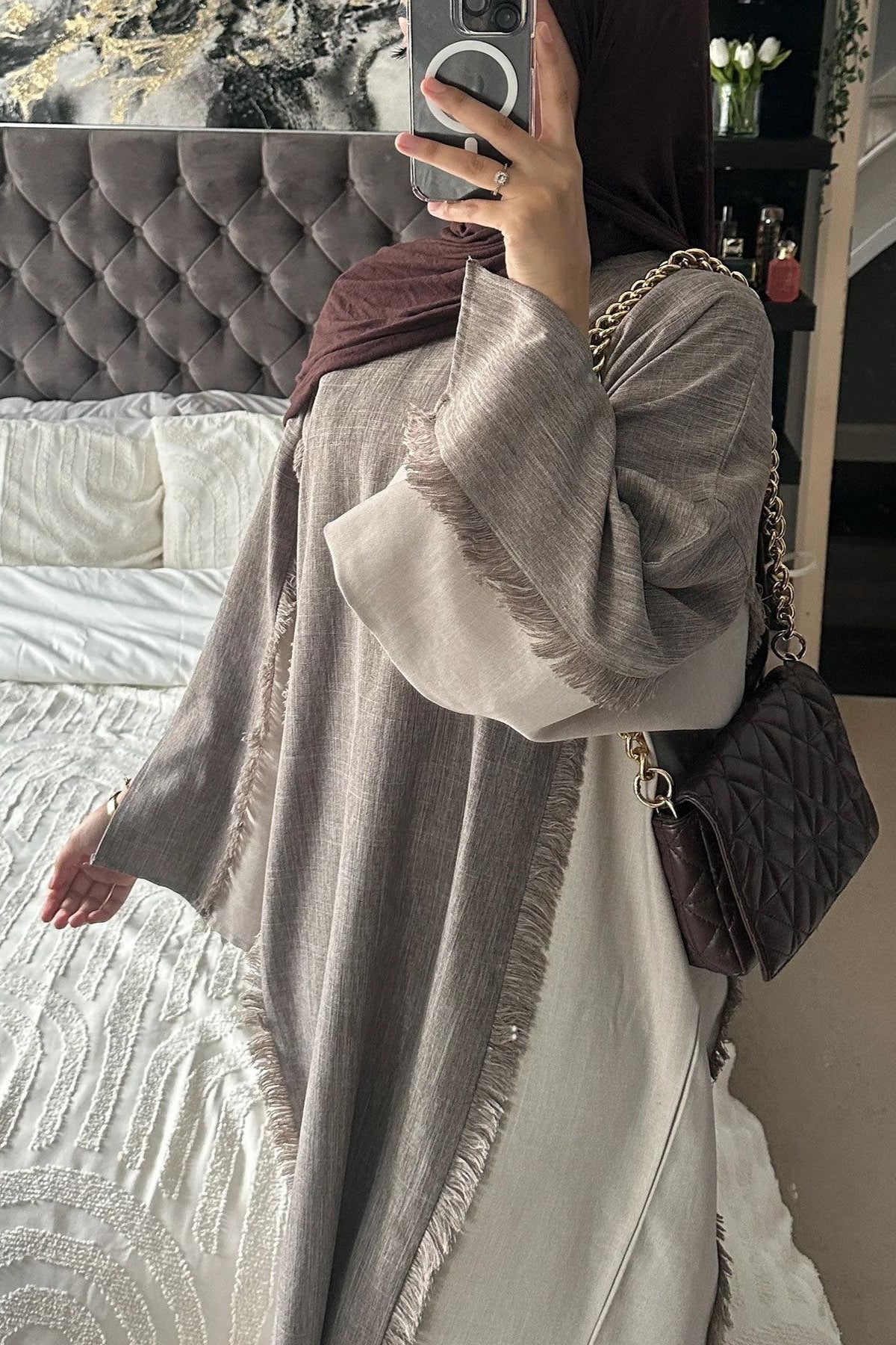 Stylish Patchwork Robe - Cardigan and Dress Style