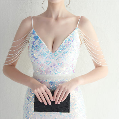 Beaded Illusion Beaded Formal Dress