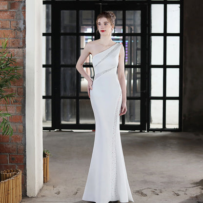 Long One Shoulder Formal Dress