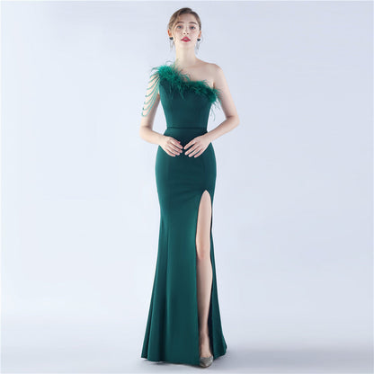 Exhibition and Wedding Evening Formal Gown