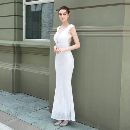 Sequin Fishtail Formal Dress