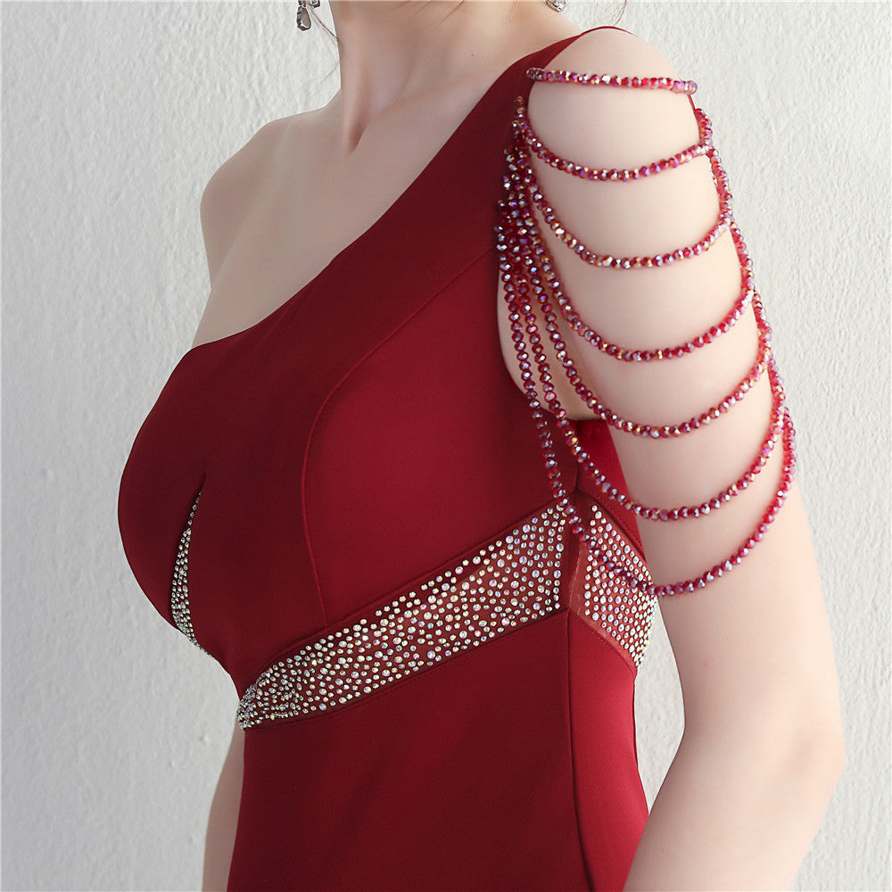 One Shoulder Long Formal Dress