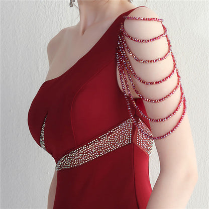 One Shoulder Long Formal Dress