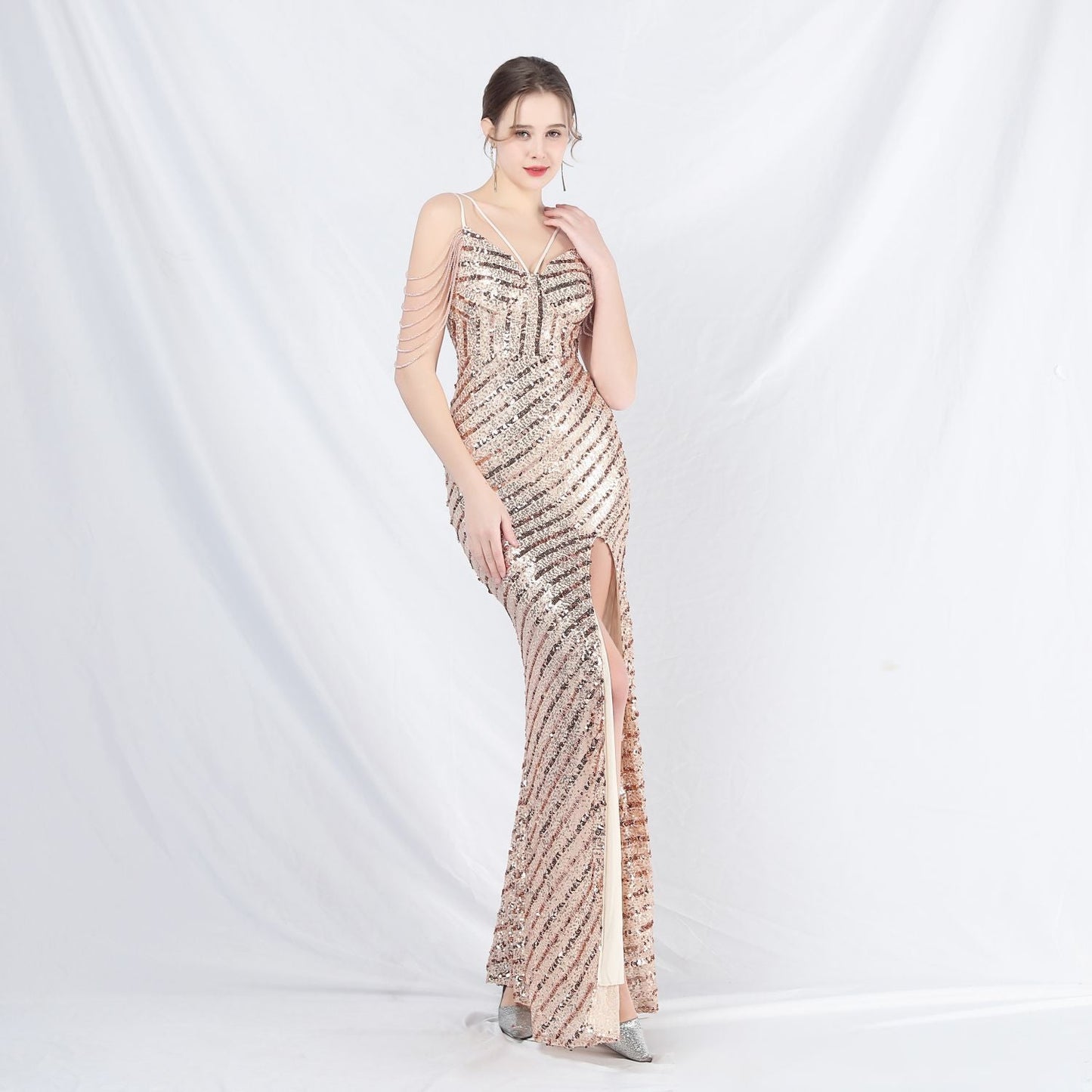 Long Halter Formal Dress