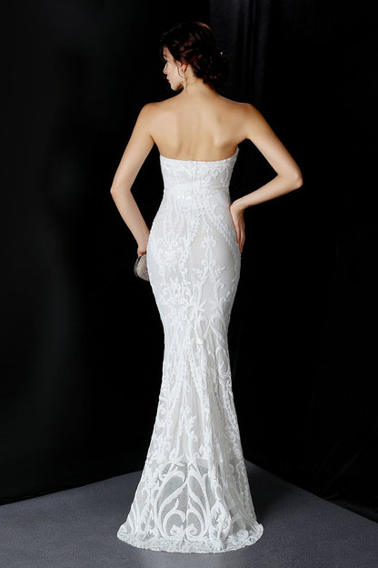 Sequined Formal Dresses with Short Front and Long Back