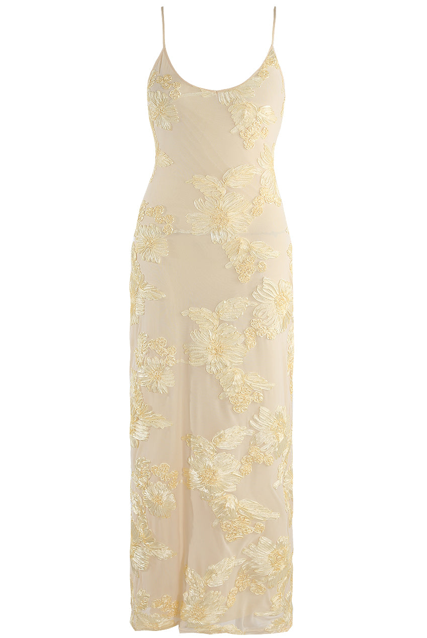 Floral Lace Lined Cami Midi Dress