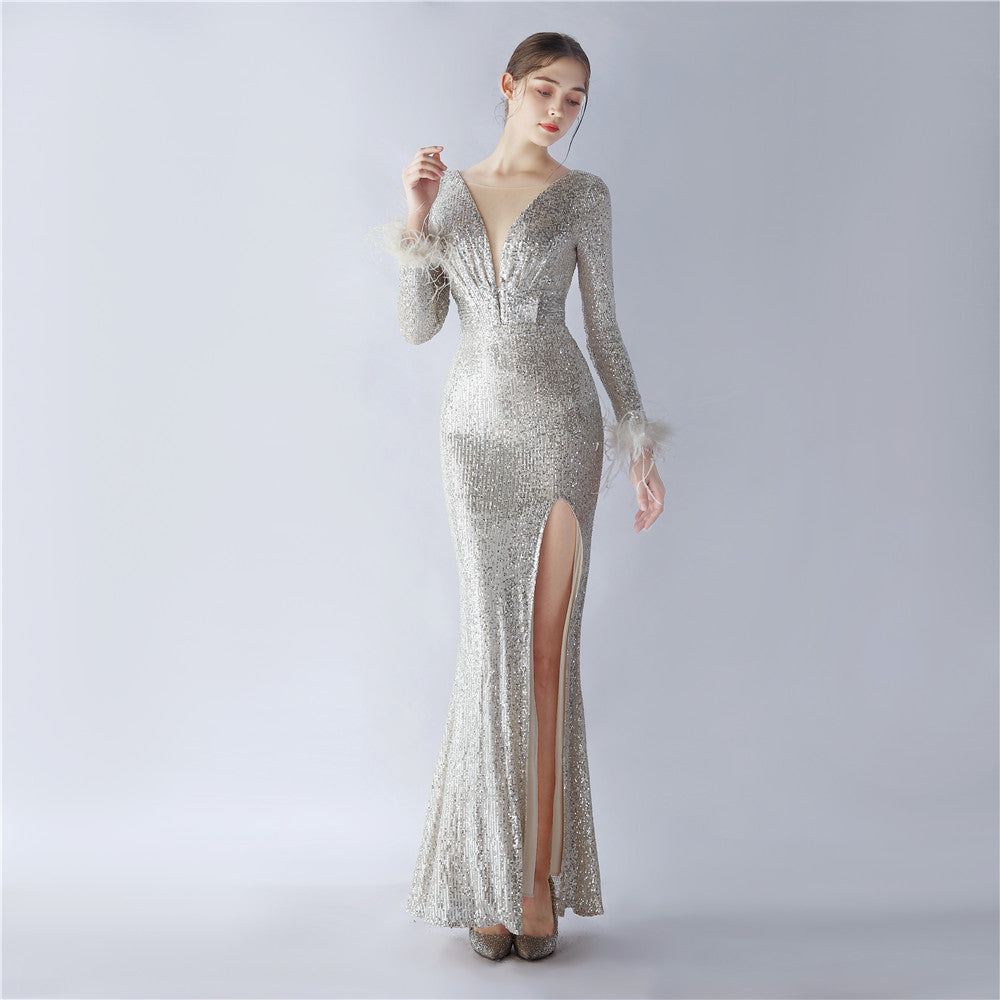 Long Sleeve Formal Dress